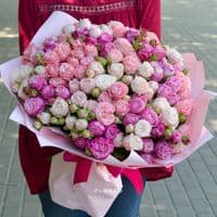 31 кустовая пионовидная роза 