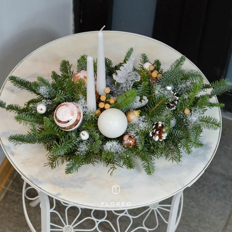 Настольная композиция со свечами 945