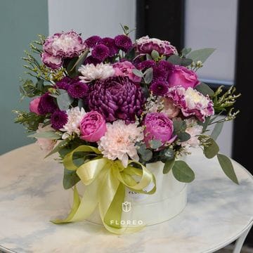 Коробка с цветами 908