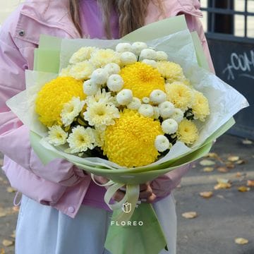 Букет с хризантемами #1351