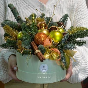 Зимняя шляпная коробка 917