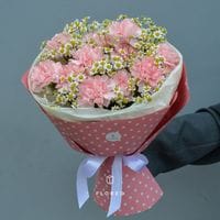 Гвоздики с ромашками