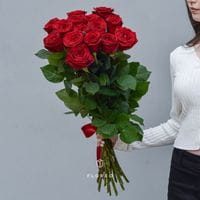 15 красных роз (70 см)