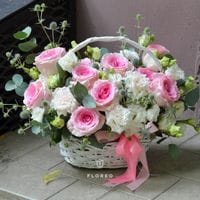 Корзина с цветами 743