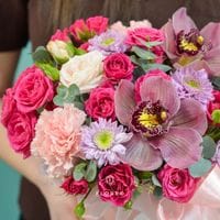 Коробка с цветами 973