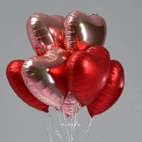 Набор гелиевых шаров «7 сердец»