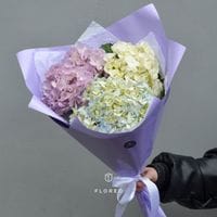 3 гортензии в упаковке #1081