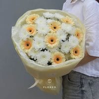 Букет из гербер и хризантем #1190