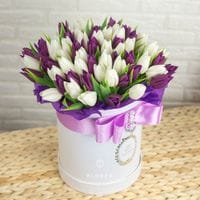 Тюльпаны в коробке #1036