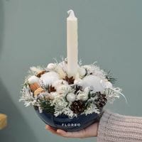 Композиция с декоративной хвоей 946