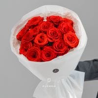 15 алых роз #985