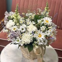Летняя корзина с цветами #1222