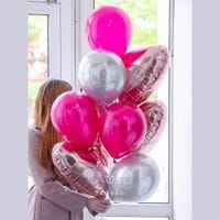 Набор гелиевых шаров «Сердечная охапка»