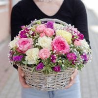 Корзина с цветами 436