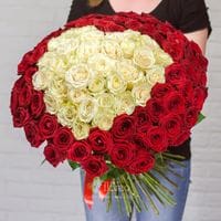 101 роза «Сердце»