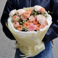 Букет персиковый микс #1118