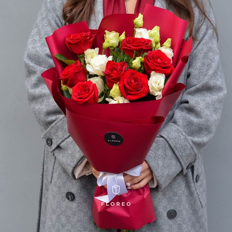 Розы с эустомой/ 857