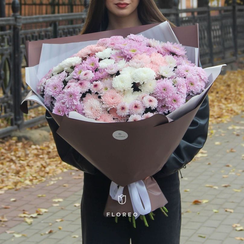 25 кустовых хризантем #1330