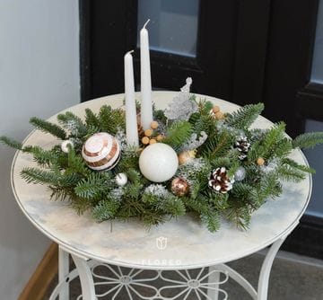 Настольная композиция со свечами 945